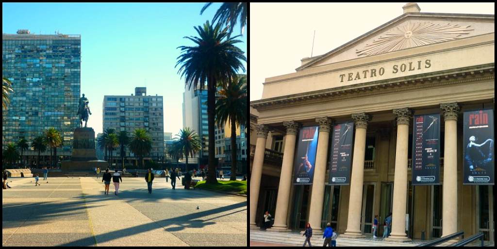 Plaza Independencia e Teatro Solis