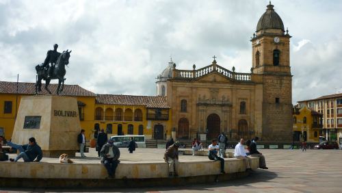 Plaza Bolívar em Tunja