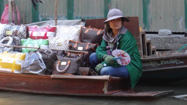 Mercado Flutuante em Bangkok - Floating Market (Foto: Esse Mundo É Nosso)