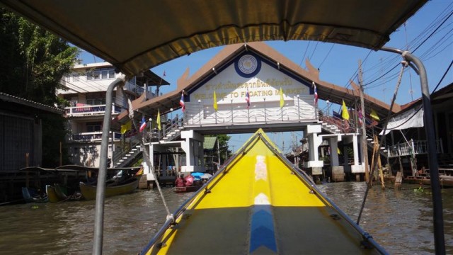 Mercado Flutuante em Bangkok - Floating Market (Foto: Esse Mundo É Nosso)