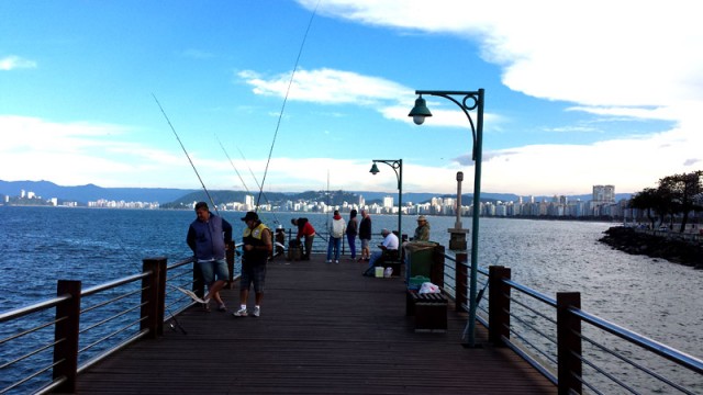 Deck do Pescador de Santos (Foto: Esse Mundo É Nosso)