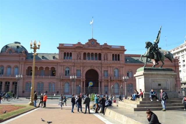 Casa Rosada no Centro Histórico de Buenos Aires