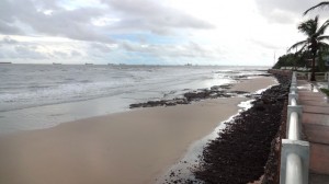 Praia Ponta D'Areia, São Luís, e a incrível variação de maré no Maranhão (Foto: Esse Mundo É Nosso)