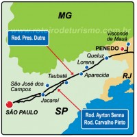 Mapa Penedo (Foto: Roteiro de Turismo)