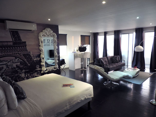 Vista do quarto do Saint Tropez Apartments & Suites, ótima opção de onde ficar em Curaçao