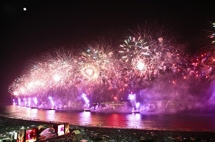 Réveillon em Copacabana via Shutterstock