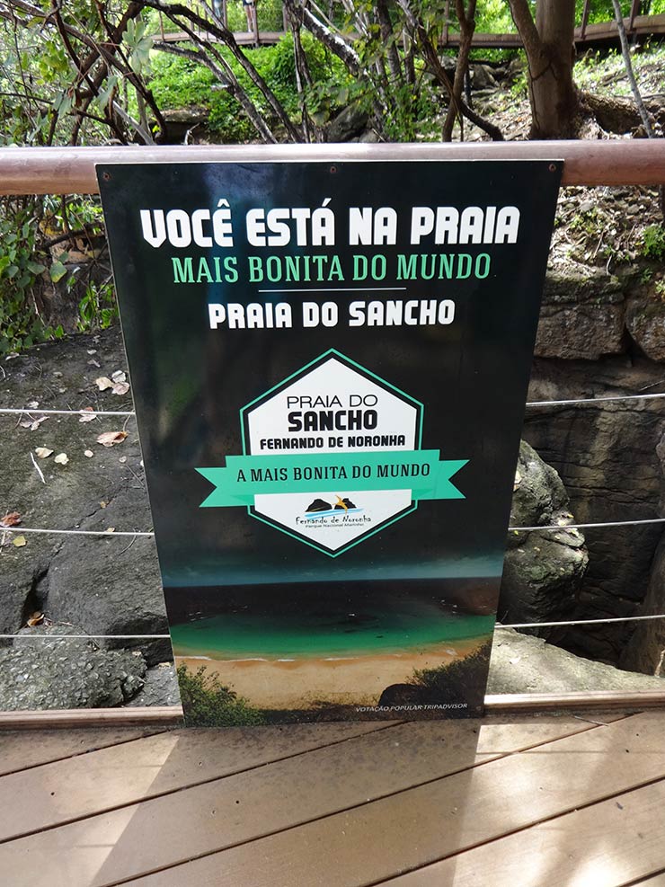 Praia do Sancho em Fernando de Noronha (Foto: Esse Mundo é Nosso)