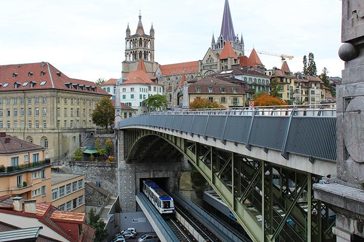 Dicas de Lausanne, Suíça - Pont Charles Bessières (Foto: Esse Mundo É Nosso)