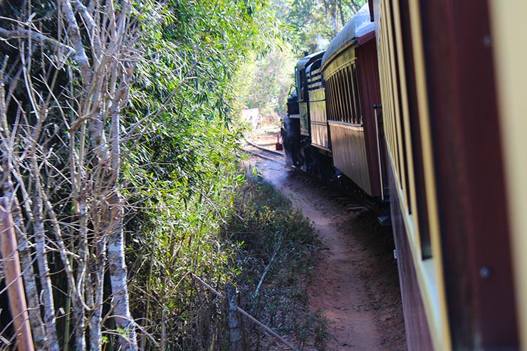 Vista do Trem das Águas durante o passeio