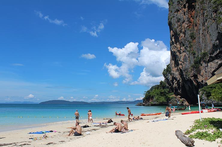 Phra Nang Beach em Railay, Tailândia (Foto: Esse Mundo É Nosso)