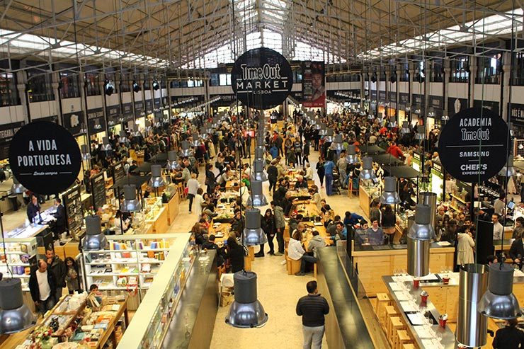 Onde comer em Lisboa: Mercado da Ribeira TimeOut Market Lisboa (Foto: Esse Mundo É Nosso)