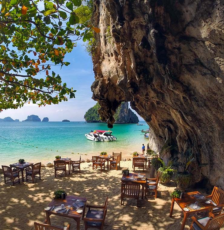 Onde comer em Railay: The Grotto (Foto: Esse Mundo É Nosso)