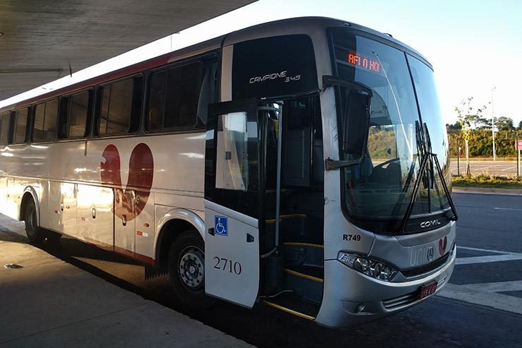 Foto do Ônibus do aeroporto de Confins pra Belo Horizonte modalidade convencional