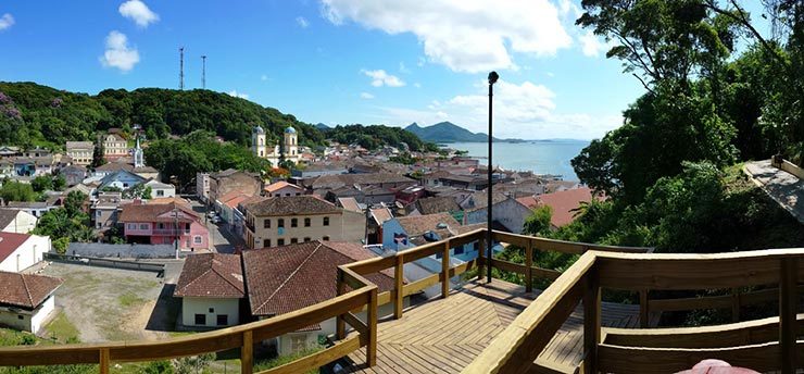 Barco Príncipe de Joinville a São Francisco do Sul (Foto: Prefeitura de São Francisco do Sul)