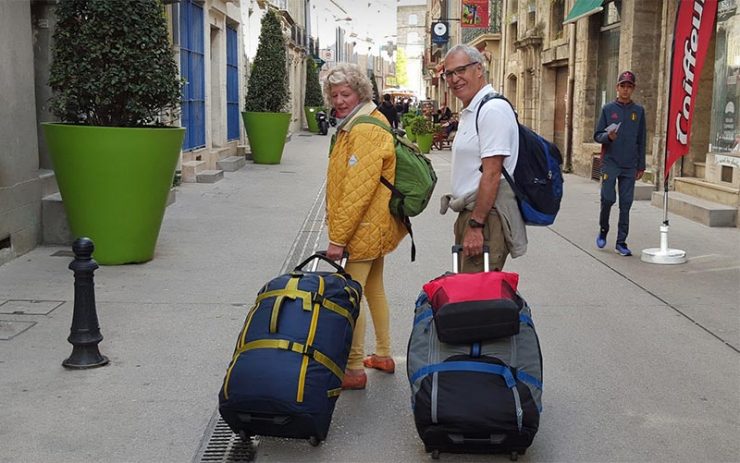 Casal de aposentados Debbie e Michael Campbell viaja o mundo (Foto: Arquivo Pessoal)