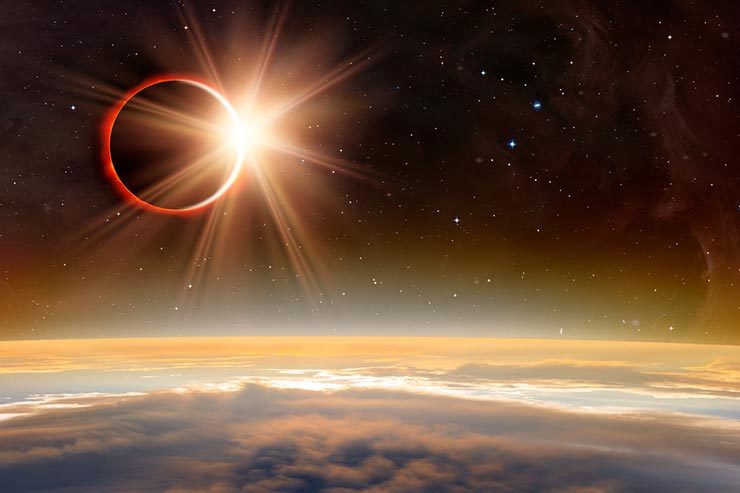 Eclipse solar poderá ser visto no Brasil (Foto via Shutterstock)