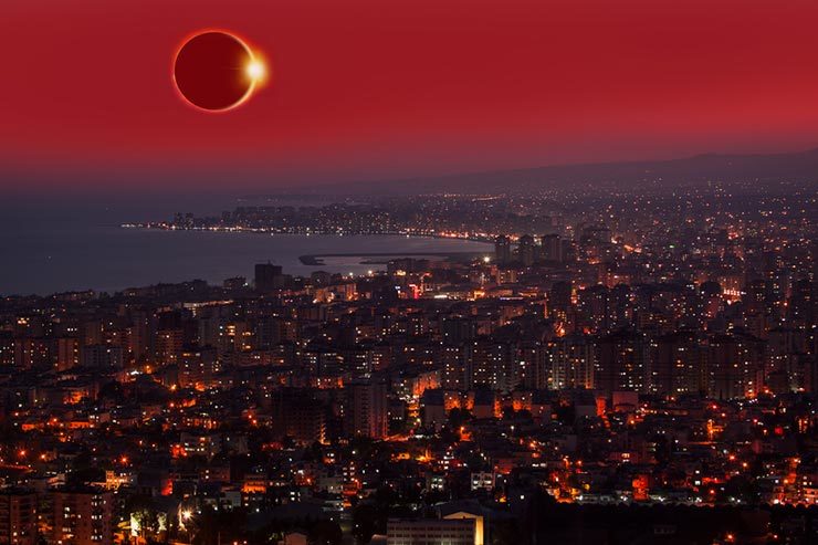 Eclipse solar poderá ser visto no Brasil (Foto via Shutterstock)