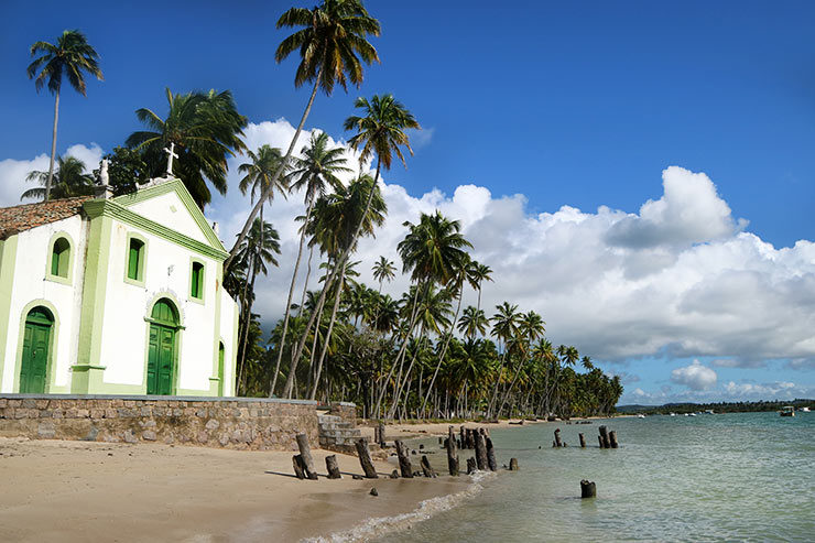 Igrejinha da Praia dos Carneiros - Capela de São Benedito (Foto: Esse Mundo É Nosso)