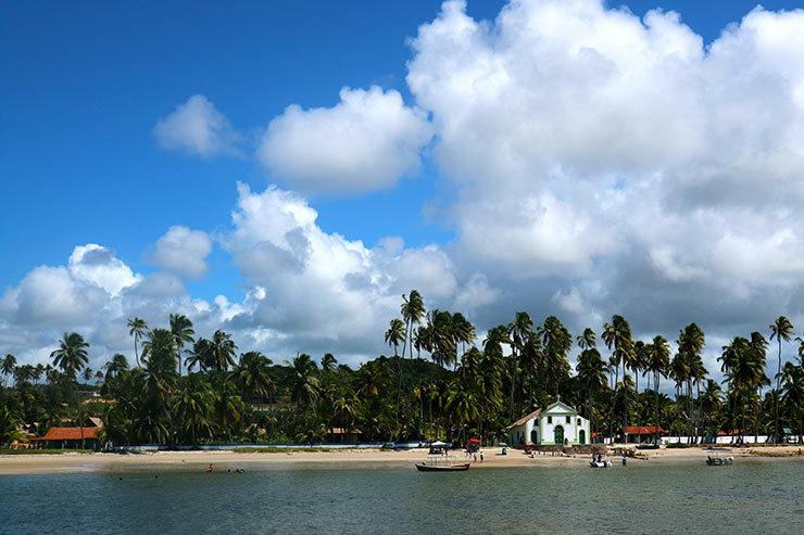 Igrejinha da Praia dos Carneiros - Capela de São Benedito (Foto: Esse Mundo É Nosso)