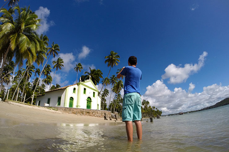 Igrejinha da Praia dos Carneiros - Capela de São Benedito (Foto: Esse Mundo É Nosso)