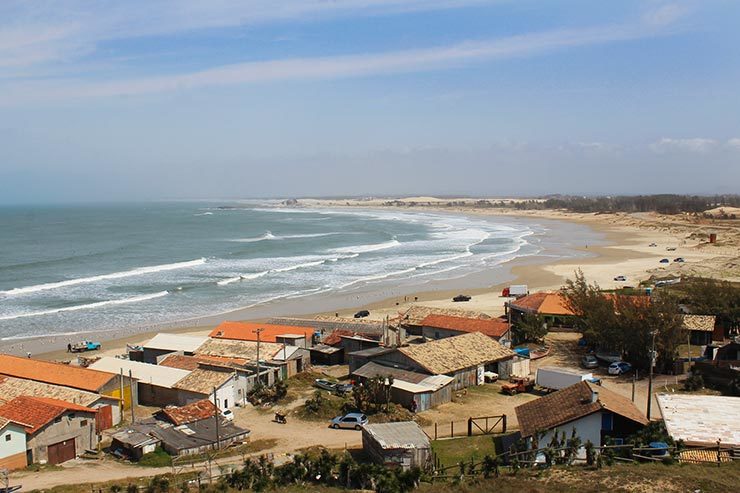 Praia do Cardoso no Farol de Santa Marta, Laguna/SC (Foto: Esse Mundo É Nosso)