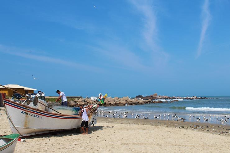 Praia do Cardoso no Farol de Santa Marta, Laguna/SC (Foto: Esse Mundo É Nosso)