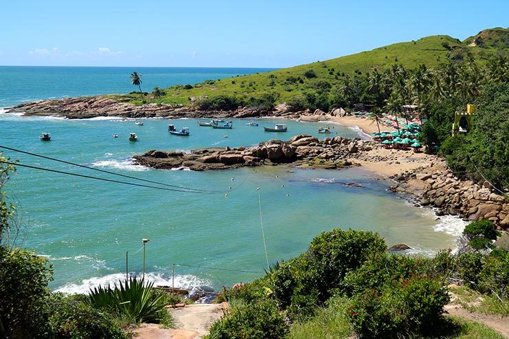 Praia de Calhetas e a tirolesa em Cabo de Santo Agostinho (Foto: Esse Mundo É Nosso)