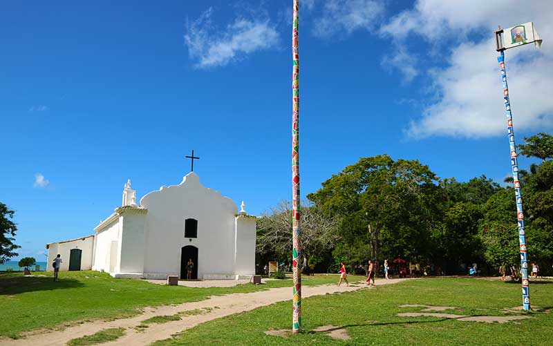 Quantos dias em Trancoso: Igreja de São João Batista localizada no Quadrado (Foto: Esse Mundo é Nosso)