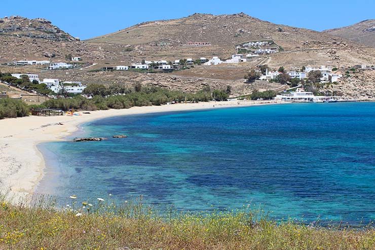 As melhores praias de Mykonos - Kalafatis (Foto: Esse Mundo É Nosso)