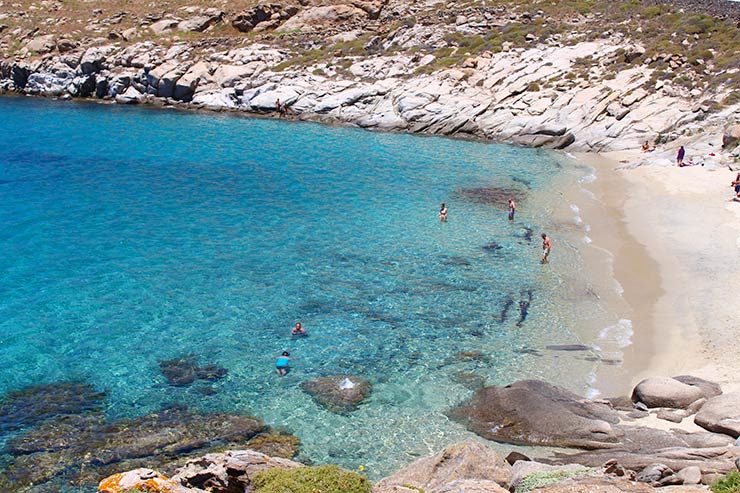 As melhores praias de Mykonos - Kapari (Foto: Esse Mundo É Nosso)