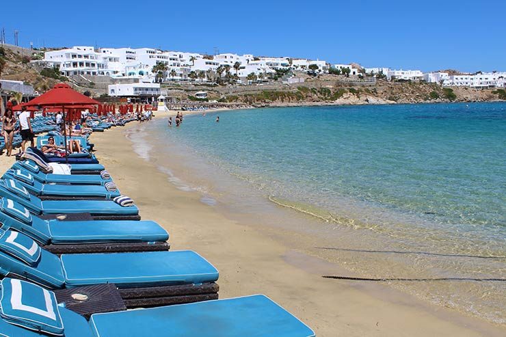 As melhores praias de Mykonos - Psarou (Foto: Esse Mundo É Nosso)