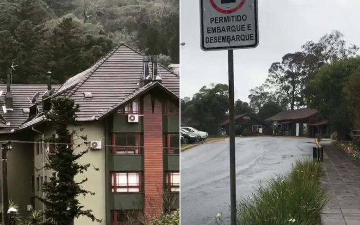 Neve em Gramado 2018 (Fotos cortesia: Carol Ribeiro e Júlio Hermann)