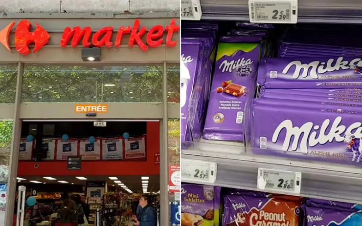 Supermercado em Paris - Preço de vinhos, queijos e outros Supermercado em Paris - Preço de vinhos, queijos e outros