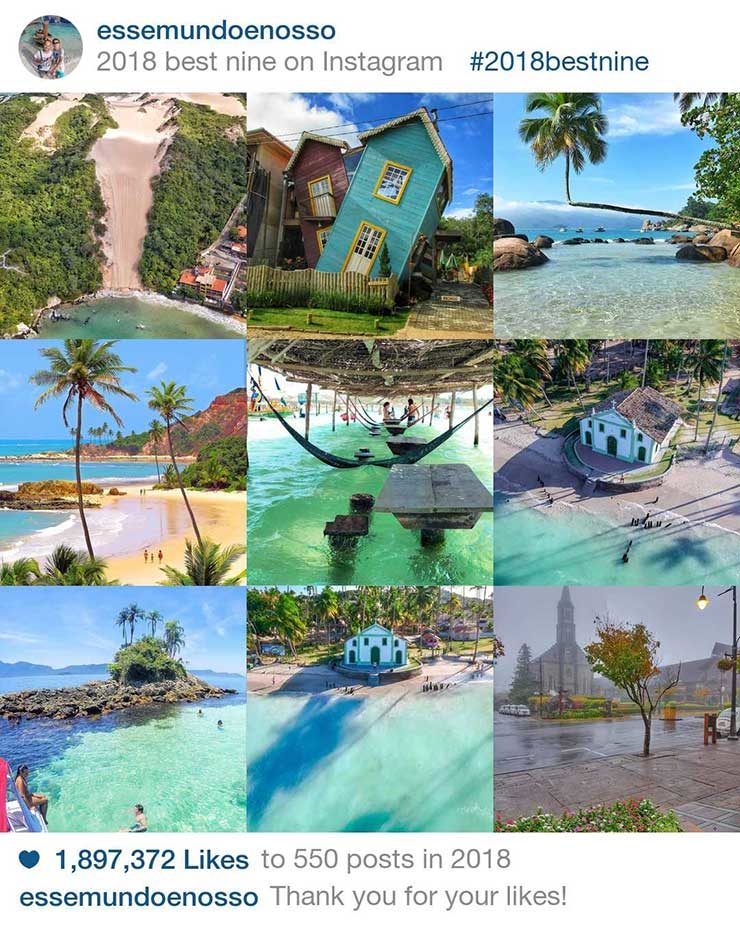 Best Nine 2018: Fotos mais curtidas no Instagram (Foto: Esse Mundo É Nosso)