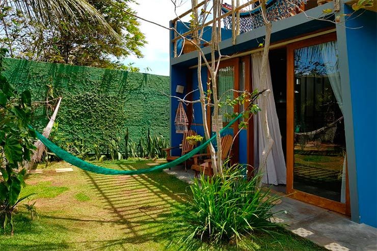 Casa Azul com rede em Jericoacoara