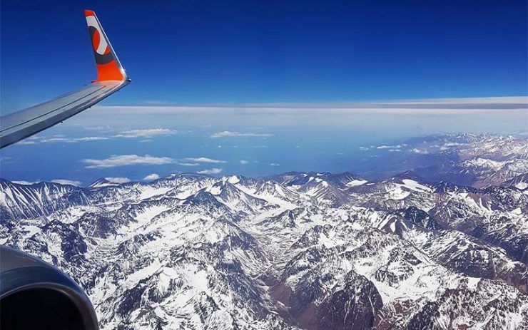 Assento numa viagem pro Chile pra ver a Cordilheira do avião (Foto: Esse Mundo É Nosso)