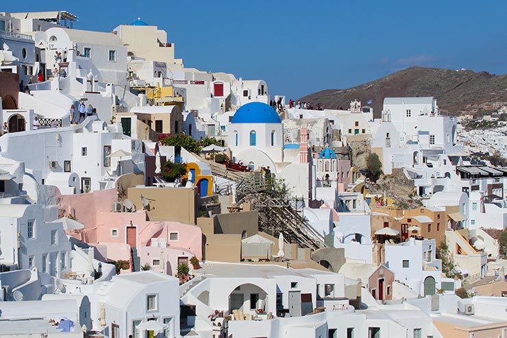 Pôr do sol em Santorini, Oia (Foto: Esse Mundo É Nosso)