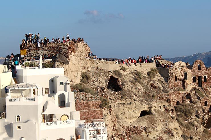 Pôr do sol em Santorini, Oia (Foto: Esse Mundo É Nosso)