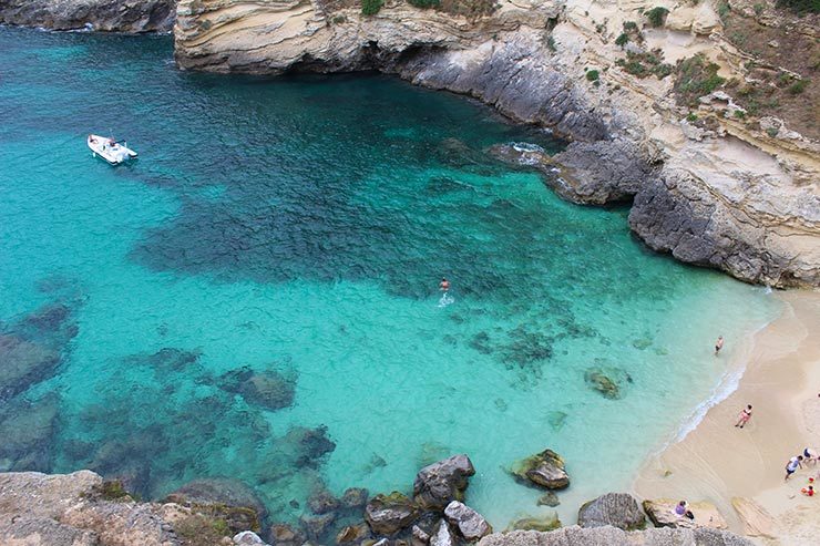 Melhores praias da Itália - Porto Miggiano (Foto: Esse Mundo é Nosso)