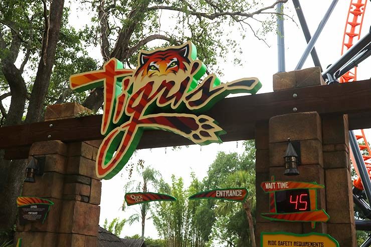 Tigris: A nova montanha-russa do Busch Gardens (Foto: Esse Mundo é Nosso)