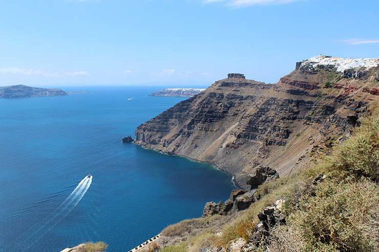 Caldeira em Santorini (Foto: Esse Mundo É Nosso)