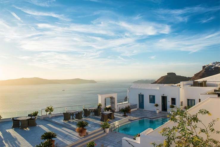 Onde ficar em Santorini - Fira - Anteliz Suites (Divulgação/Booking)