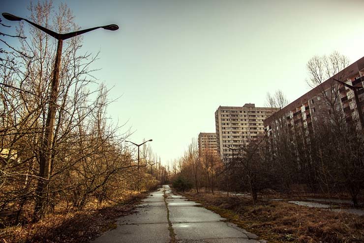 Cidade fantasma de Pripyat, Ucrânia (Por Dima Kalyta via Shutterstock)
