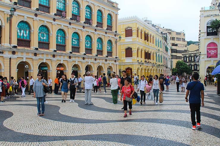 Largo do Senado em Macau (Foto: Esse Mundo É Nosso)