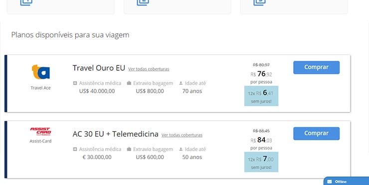 Como comprar no site da Real Seguro Viagem