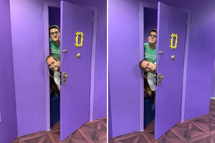 Réplica da porta do apartamento da Monica em Friends (Foto: Esse Mundo É Nosso)
