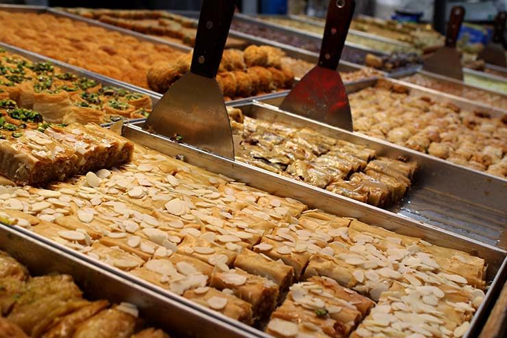 Doces no Mahane Yehuda Market (Foto: Esse Mundo É Nosso)