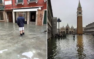 Enchente em Veneza Novembro 2019 (Fotos: Andressa Berton Stankievicz)