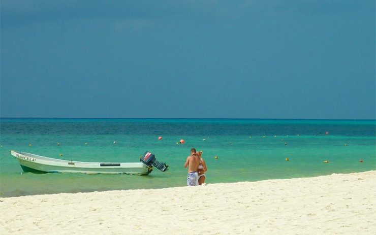 Praia de Playa del Carmen (Foto: Esse Mundo É Nosso)