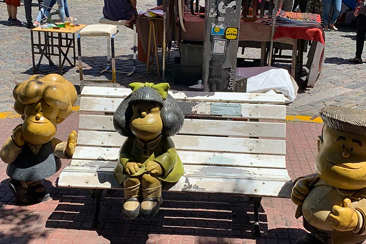 O que fazer em Buenos AIres: Estátua da Mafalda (Foto: Esse Mundo é Nosso)